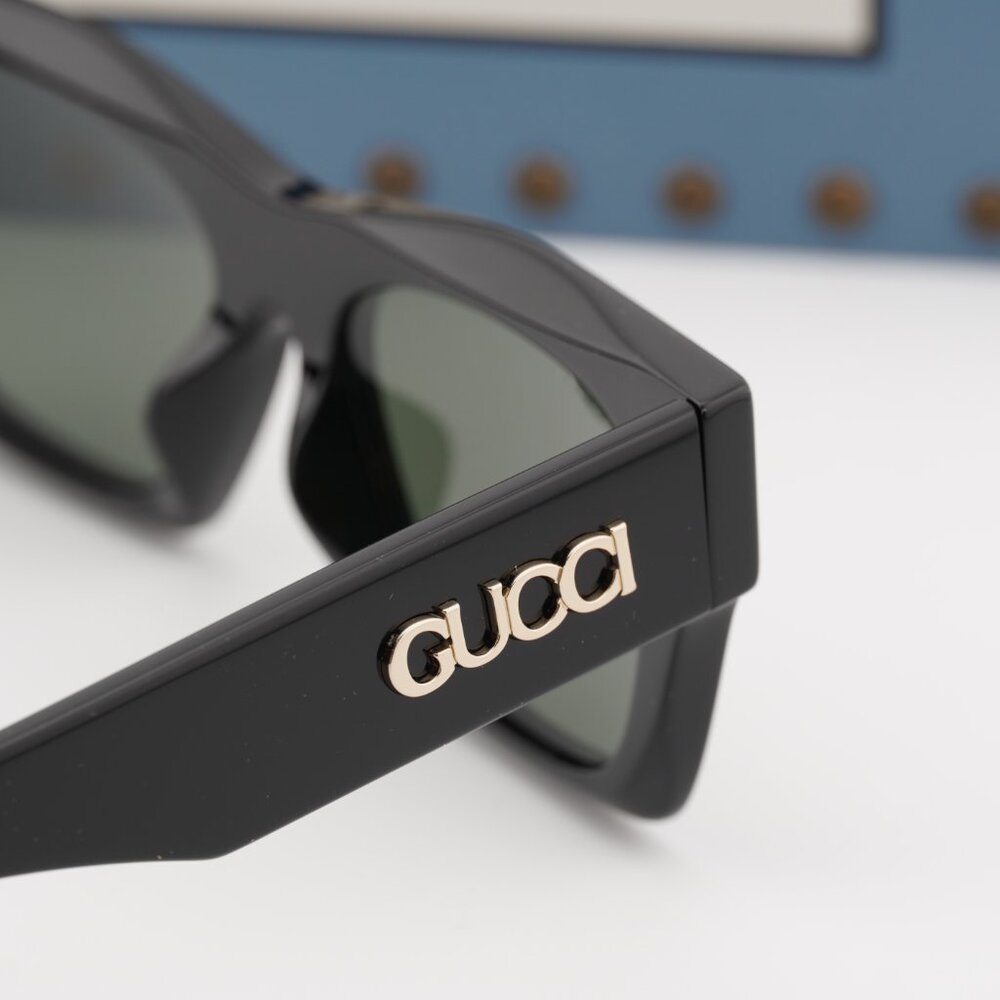 Gucci GG1835SA 001 Square Sunglasses - Black/Grey - Picture 9 of 11